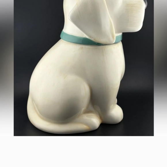 The Pioneer Woman white dog cookie jar. LABRADOR Lucy  EUC Rare find - Picture 3 of 5